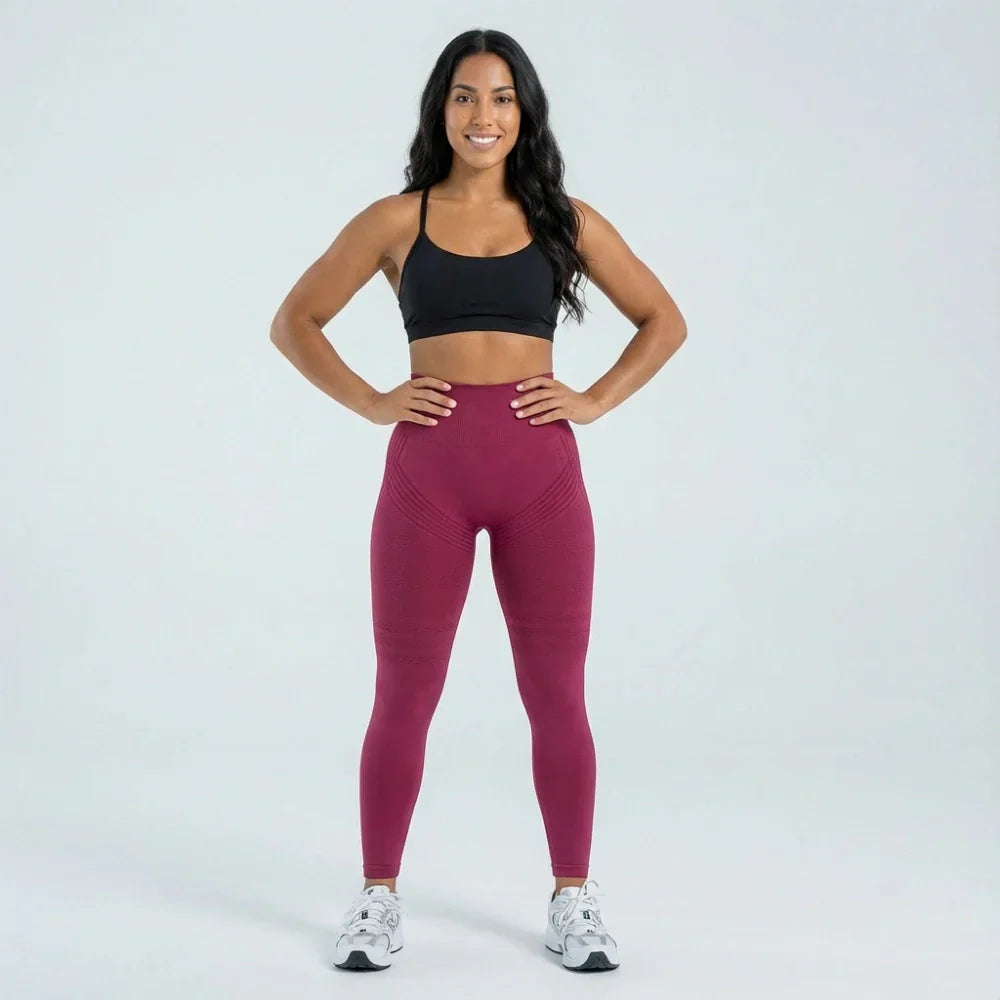 Leggings 3D · Borgoña