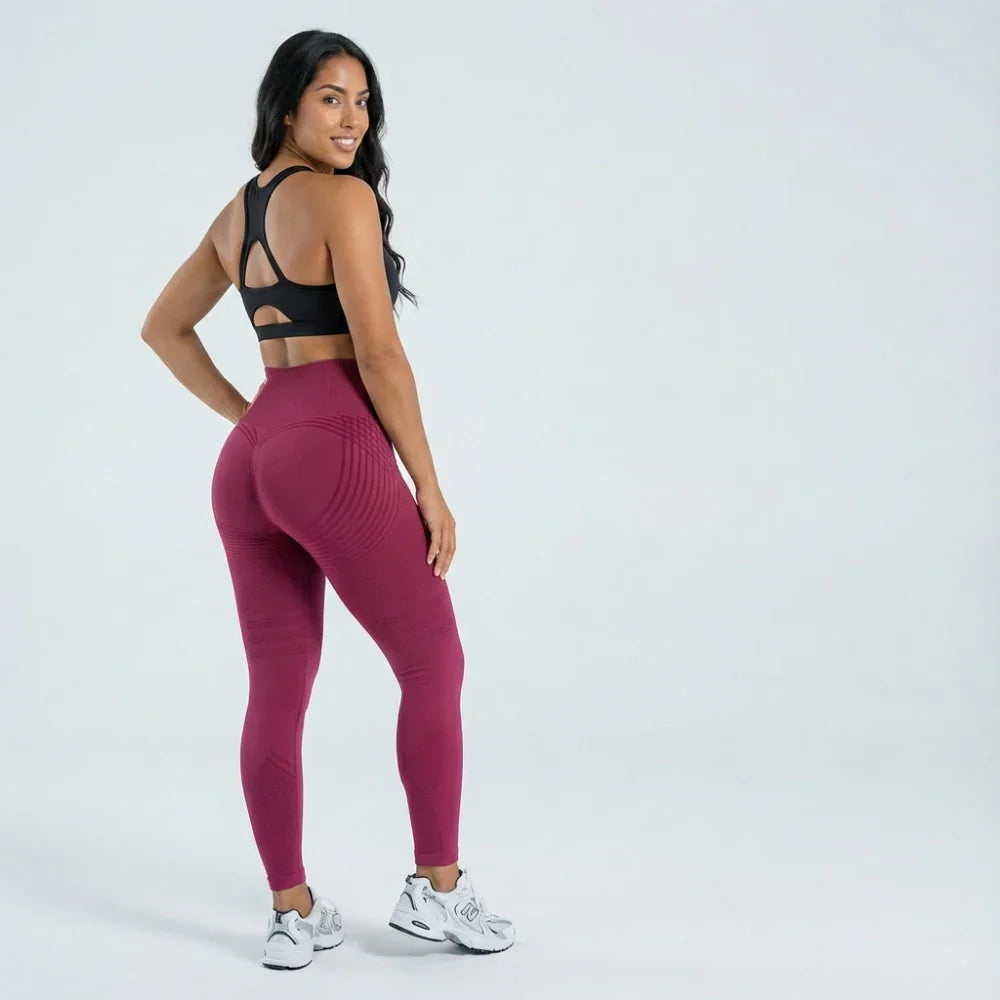 Leggings 3D · Borgoña