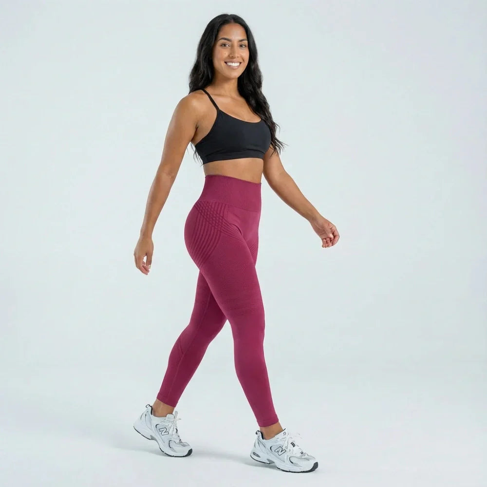 Leggings 3D · Borgoña