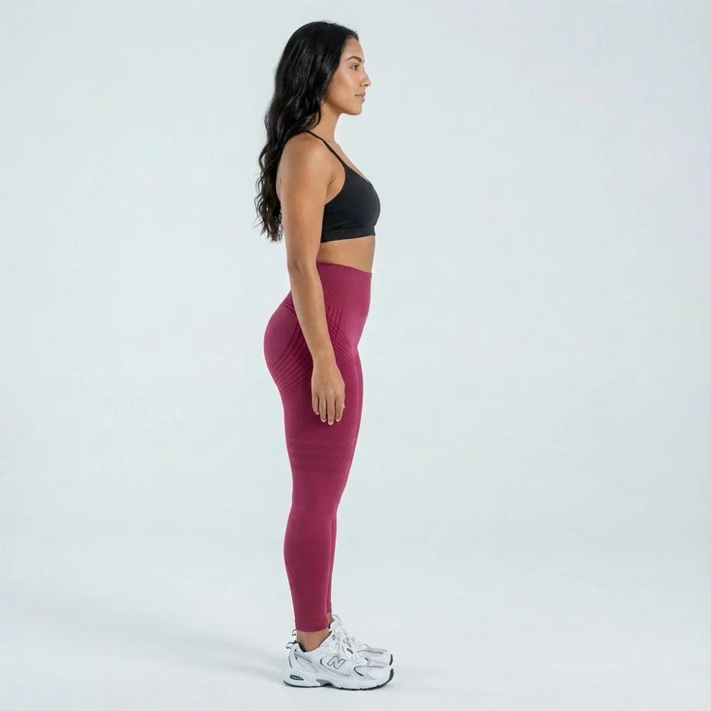 Leggings 3D · Borgoña