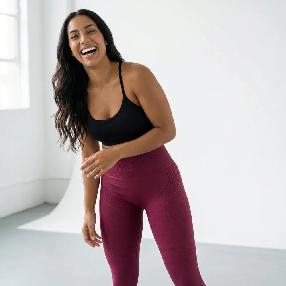 Leggings 3D · Borgoña