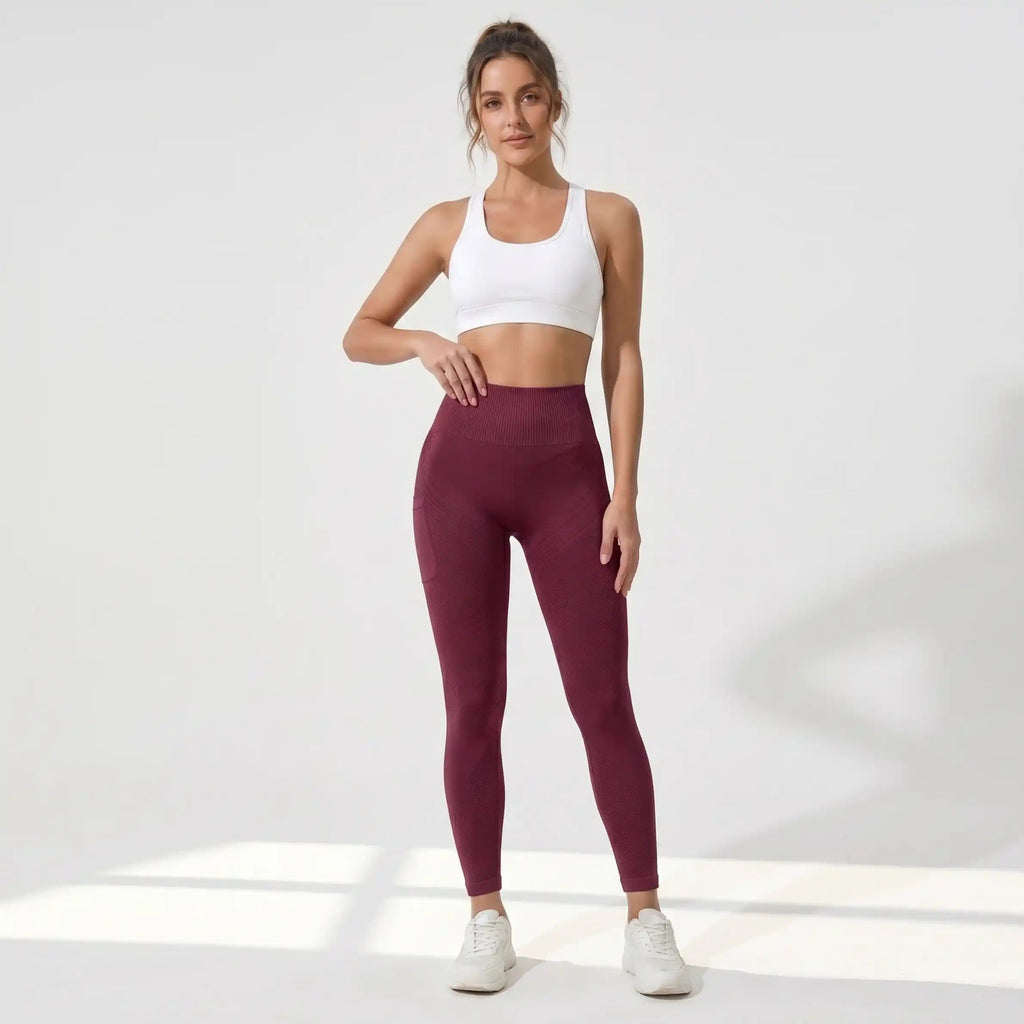 Leggings 3D · Borgoña
