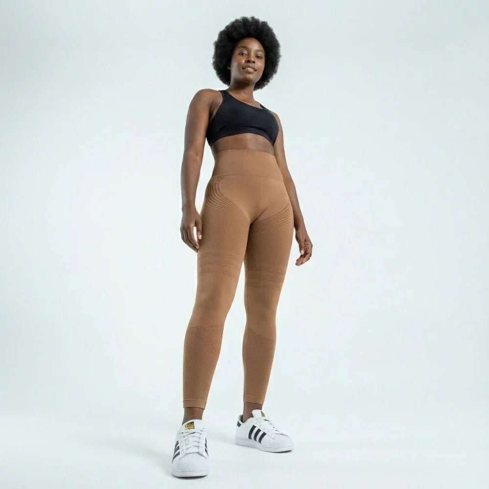 Leggings 3D · Marrón café