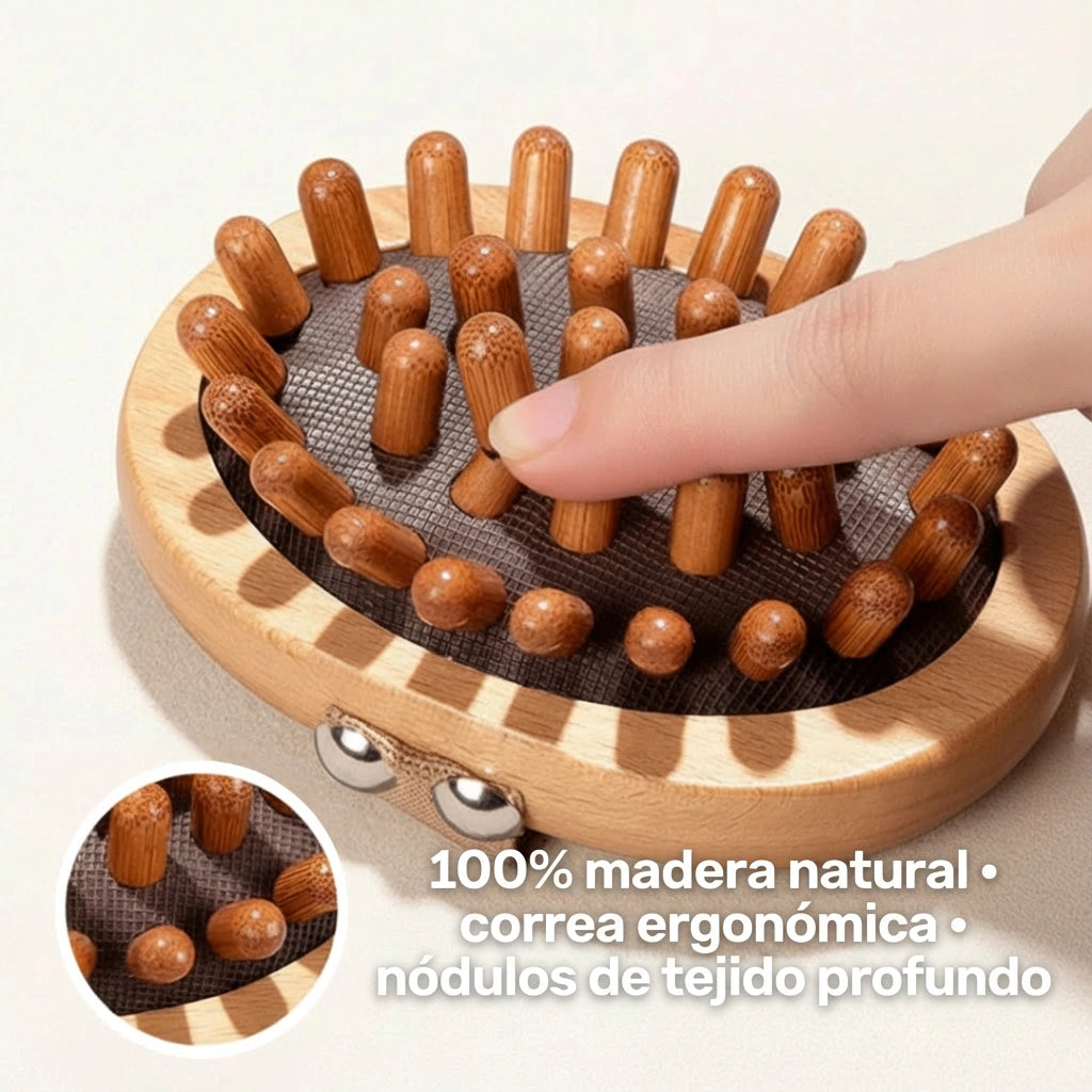 Rodillo corporal de madera anticelulítico